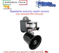 SCACCIA ALLONTANA VOLATILI SPAVENTAPASSERI ELETTRONICO CORVI PICCIONI