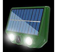 Scaccia Animali Ad Ultrasuoni Solare All'aperto - 20-36,5 KHz Due Modalità Di Illuminazione Per Cani | Scaccia Animali Ad Energia Solare Per Giardino, Cortile, Cane, Gatto, Cervo