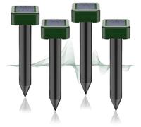 Scaccia Talpe Ultrasuoni Solare, 4 PCS Dissuasori Per Talpe, Repellente per Topi, Ultrasuoni per Topi, Repellente Talpes Ultrasuonis Solare con Impermeabile,per Talpes, Anti TAlpe, Gopher