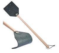 Scacciamosche Con Manico In Legno, Scacciamosche Lungo | Scacciamoschhe Rustico | Scaccia mosche Per Interni, Scacciamo sche In Pelle PU Con Manico In Legno, Scacciamoschee Robusto Per Casa E Aula