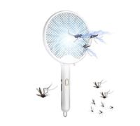 Scacciamosche elettrico - Zapper per mosche | Racchetta scacciamosche pieghevole ricaricabile tramite USB con 3000 Volt, lampada UV Kilļêr per zanzare Kilļêr per insetti per campeggio all'aperto, set