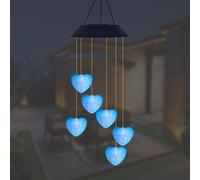 Scacciapensieri a energia solare per esterni, impermeabili, luci da giardino a energia solare, decorazione da appendere a LED, cambia colore, luce a libellula per giardino, albero, balcone, cortile
