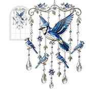 Scacciapensieri a forma di , in dal suono profondo, con | Scacciapensieri commemorativi a forma di colibrì per terrazza, balcone, giardino, regalo di compleanno, festa della mamma