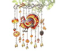 Scacciapensieri a per esterni, 2D, rustico, animale | Campanello a vento da giardino, per casa, balcone, giardino, cortile, terrazza, feste, Ringraziamento, Halloween e autunno
