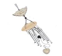 Scacciapensieri Campanelli eolici 1 pz. da giardino in metallo for esterni, campanelli finestra, decorazioni appendere alla parete, for la casa in legno(Heart)