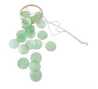 Scacciapensieri decorativi da giardino, progettati con conchiglie naturali e legno per produrre suoni rilassanti e migliorare gli spazi esterni (verde)