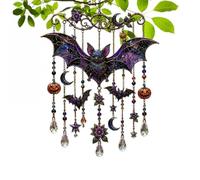 Scacciapensieri gotici in acrilico 2D per esterni, decorazione con campana | Halloween Autunno Campanelli a vento per padiglione balcone patio zen funerale cortile casa albero terrazza