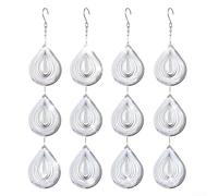 Scacciapensieri in metallo con design riflettente per uso esterno su portici e giardini, resistente alle intemperie e di lunga durata (acqua)