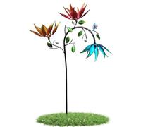 Scacciapensieri in metallo con picchetto e resistente alle intemperie | Decorazione Per Il Prato In Ferro Adatto Per Esterni: Prato Cortile Viaggio Giardino Terrazza