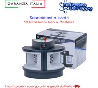 SCACCIATOPI ED INSETTI AD ULTRASUONI DUO PER TOPI RATTI SCARAFAGGI FORMICHE