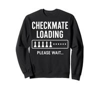 Scacco Matto Caricamento Attendi Scacchi Divertente Felpa