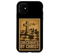 Scacco matto di Cristo Vintage Christian Scacchi Poster Custodia per iPhone 11