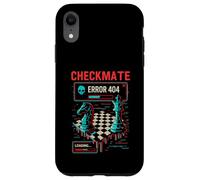 Scacco matto Error 404 Scacchiera Glitch Art Scacchi Giocatore Custodia per iPhone XR