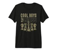 Scacco Matto Regalo Divertente Cool Boys Play Chess Scacchi Maglietta Premium