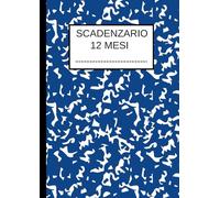 Scadenzario 12 Mesi: Scadenziario Annuale con 96 Pagine, 8 per ogni Mese per la Registrazione di Pagamenti, Fatture e Ricevute Scadenze per l'Ufficio,Grande Formato A4