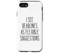 Scadenze Flessibile Divertente Project Manager Umorismo Segreto Babbo Natale Custodia per iPhone SE (2020) / 7/8