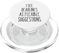Scadenze Flessibile Divertente Project Manager Umorismo Segreto Babbo Natale PopSockets PopGrip per MagSafe