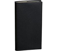 Scadenziario Planner Planital compatibile con Quo Vadis Nero Settimanale 2025 Orizzontale 9x17cm con penna a scatto e segnalibro