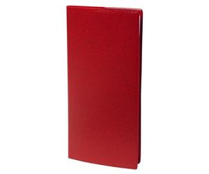Scadenziario Planner Planital compatibile con Quo Vadis Rossa Settimanale 2026 Orizzontale 9x17cm con penna a scatto e segnalibro