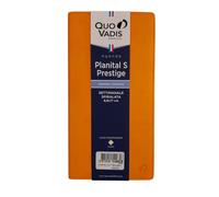 Scadenziario Planner Planital Quo Vadis Roma giallo Settimanale 2027 Orizzontale 9x17cm - Copertina in ecopelle con penna a scatto e segnalibro