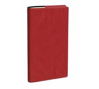 SCADENZIARIO PLANNER PLANITAL QUO VADIS SETTIMANALE Marlow Rosso Bordeaux Elegante 2024 ORIZZONTALE 9x17cm + penna a scatto e segnalibro