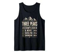 Scafell Pike Mount Snowdon UK Peaks Summit Escursionismo Sfida Canotta