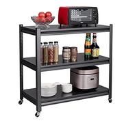 Scaffalatura a 3 ripiani Regolabili Scaffale In Metallo Scaffale da Cucina Scaffale Stretto Alta Portata Scaffale da Cucina profilo in ferro scaffale metallico garage scaffale metallo 80x86x45 cm