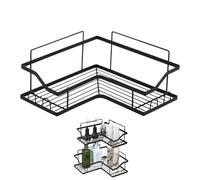 Scaffalatura Angolare per Bagno Portaoggetti Angolare per Doccia | Soluzione Compatta per Hotel, Camera, Camper, Appartamento, Bagno e Residenze Universitarie