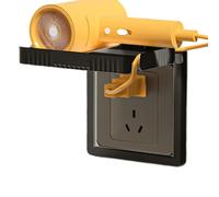Scaffalatura da bagno - prese organizer con spazio di archiviazione, scaffale decorativo da parete per prese, ideale per la ricarica del cellulare, per riporre router piccoli oggetti