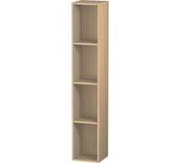 Duravit Meuble à étagères L-Cube, largeur 180mm, profondeur 180mm, vertical, 4 étagères, LC120507171, LC120507171, Colorazione: Rovere mediterraneo impiallacciato in vero legno