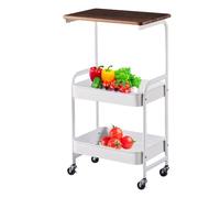 Scaffalatura in metallo con ruote, carrello con ruote | Scaffalatura a più livelli, grande capacità, scaffali - Utility Rack a 360° Implementazione Organizzazione versatile