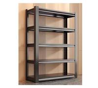 Scaffalatura in metallo resistente con 4 ripiani regolabili per cucina, ufficio e garage, soluzione di archiviazione durevole e versatile per la casa, 5 ripiani, 120 x 45 cm