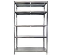 Scaffalatura metallica Maciste - ALTA PORTATA - scaffale in metallo Zincato - 120x50x234h - 5 Ripiani- Portata 1.300 Kg