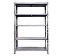 Scaffalatura metallica Maciste - ALTA PORTATA - scaffale in metallo Zincato - 5 Ripiani- Portata 1.300 Kg (120x40x195h)