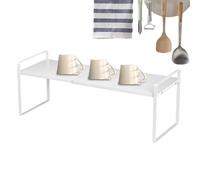 Scaffalatura per bancone, piano di lavoro da cucina, supporto espandibile per microonde, organizer da cucina, lavello regolabile, ripiano per bagno, armadio, garage