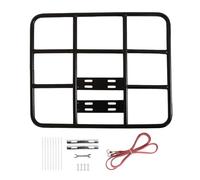 Scaffalatura per carico posteriore - metallo impermeabile rack anteriore Touring Carrier Rack | Rack per biciclette posteriori regolabili con cestello, supporto per scatola alimentare, cestino