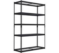 Scaffalatura per garage, resistente scaffalatura per garage, 121,9 x 45,7 x 182,9 cm (L x l x a), ripiani portanti regolabili fino a 1134 kg, in metallo resistente, facile da montare per garage,