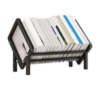 Scaffalatura per libri da scrivania in acciaio al calcare, 15,7 in min, organizzatore per scrivania, casa, ufficio o cucina, scaffale multifunzione per libri, libri di cucina, Zei