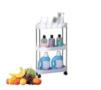 Scaffalatura portaoggetti per carrello, carrello con ruote, scaffalature per pannolini | Carrello multiuso a 3/4 strati per acqua minerale, scaffalature arrotolabili per gel doccia per dormire