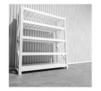 Scaffalature Industriali Di Grandi Dimensioni, Altezza Regolabile E Larghezza Estensibile, Scaffalature Robuste Per Garage, Officine, Magazzini, Scantinati E Fabbriche.(White/A,120x40x200 cm/5)