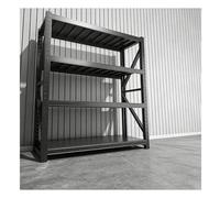 Scaffalature Industriali Di Grandi Dimensioni, Altezza Regolabile E Larghezza Estensibile, Scaffalature Robuste Per Garage, Officine, Magazzini, Scantinati E Fabbriche.(Black/A,120x40x200 cm/4)