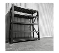 Scaffalature Industriali Di Grandi Dimensioni, Altezza Regolabile E Larghezza Estensibile, Scaffalature Robuste Per Garage, Officine, Magazzini, Scantinati E Fabbriche.(Black/A,100x60x200 cm/5)