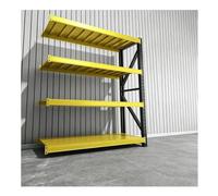 Scaffalature Industriali Di Grandi Dimensioni, Altezza Regolabile E Larghezza Estensibile, Scaffalature Robuste Per Garage, Officine, Magazzini, Scantinati E Fabbriche.(Yellow/B,80x60x200 cm/4)