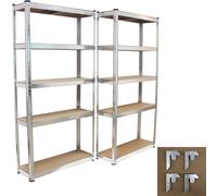 Scaffale 180x90x30 CM 2er Set Carico Pesante Lagerregal Keller Mensola-Documenti