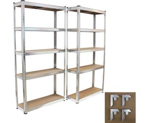 Scaffale 180x90x30 CM 2er Set Carico Pesante Lagerregal Keller Mensola-Documenti