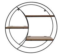 Scaffale 3 ripiani da parete libreria pensile Mensola tonda a muro richiudibile porta oggetti per casa cucina soggiorno bagno ufficio