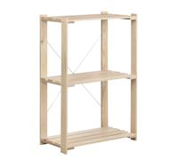 SCAFFALE 3 RIPIANI REGOLABILI "NOVA" IN PINO MASSELLO 76,5X38,5X110 CM