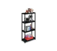 Scaffale 3060/4 - 4 ripiani - 60 x 30 x 132 cm - PPL - nero - Terry