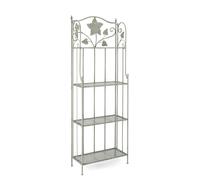 Scaffale 4 Posti Harriet Verde Salvia Acciaio cm 59x28x h.167