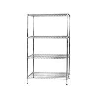 Scaffale 4 Ripiani 90x60x160 cm in Metallo Cromato Tosini